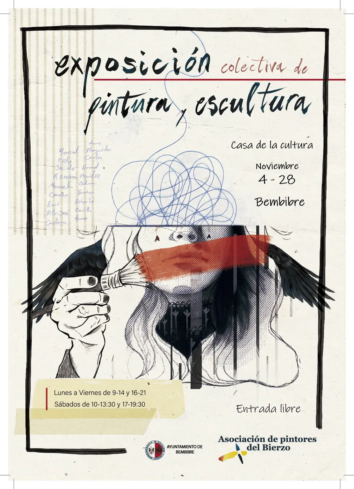Exposición colectiva de pintura y escultura - Ayuntamiento de Bembibre